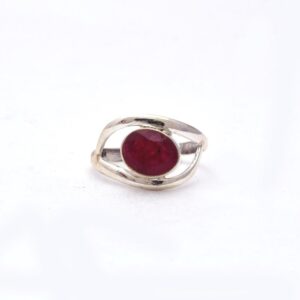Gorgeous Ruby Gemstone Boho Ring Oval Shape 925 Sterling Silver/Bezel Set Handmade Statement Boho Ring For Wholesaler Suppliers