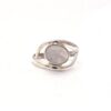 Oval Shape Natural Rainbow Moonstone Gemstone Boho Ring 925 Sterling Silver/Handmade Bezel White Gemstone Ring For Supplies