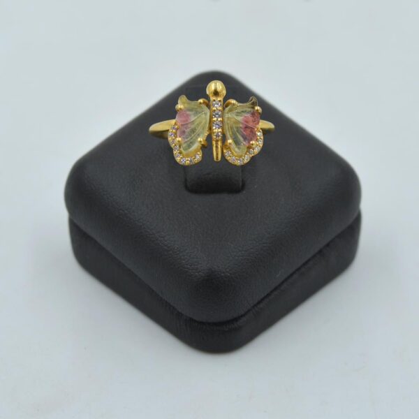 Multi Tourmaline Butterly ring
