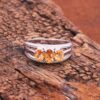 Citrine Three Stone Ring