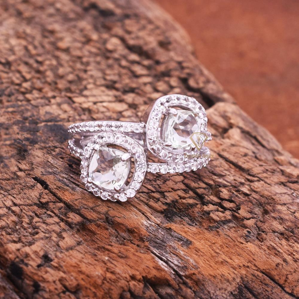 Green Amethyst Ring