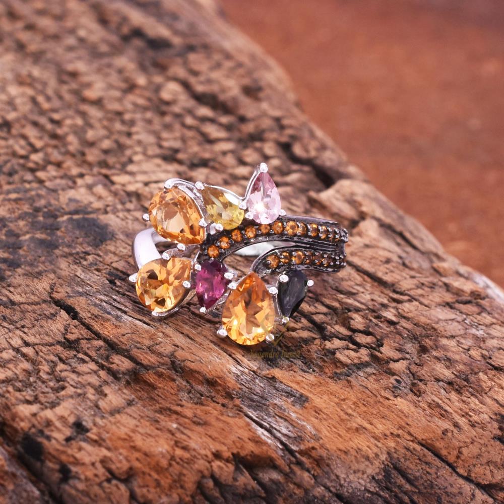 Multi Tourmaline Ring
