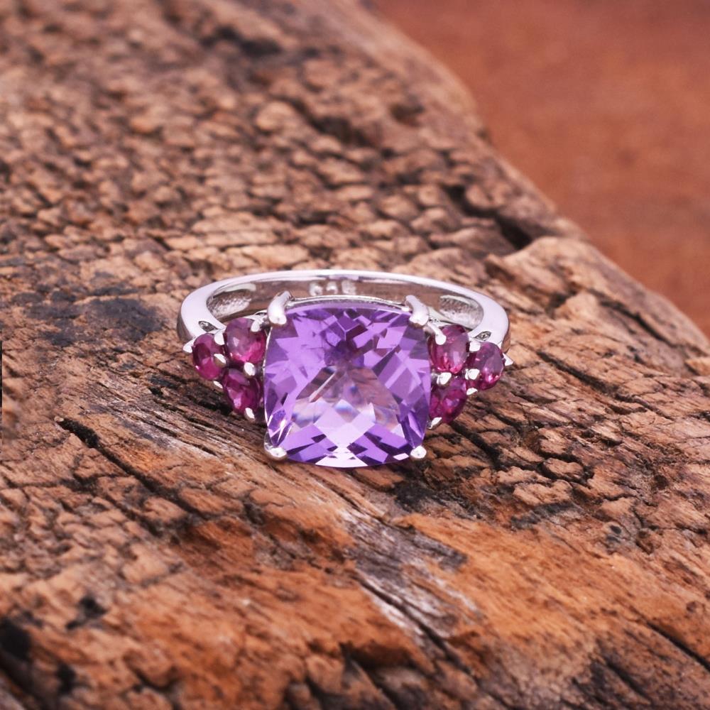 Amethyst With Rhodolite
