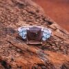 Smoky Quartz & Blue topaz