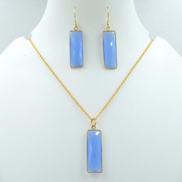 Blue Chalcedony Necklace