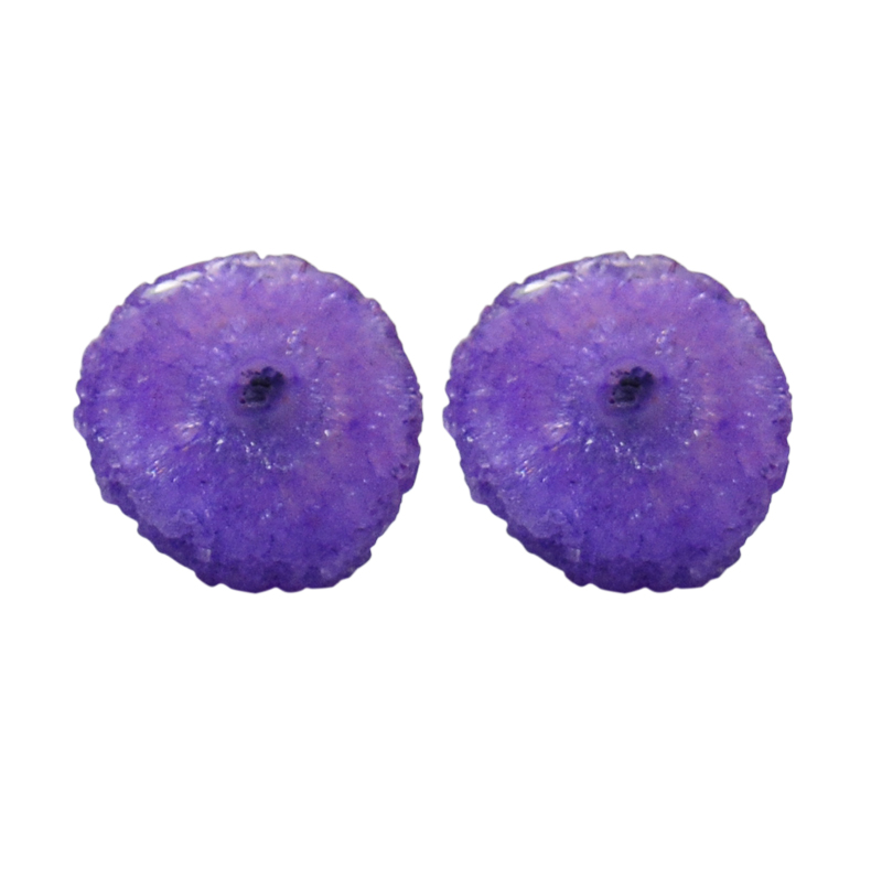 Purple Solar Quartz Studs