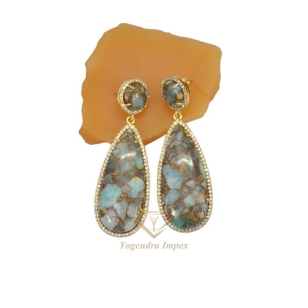 Green Amazonite Czar Earrings