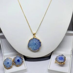 Blue Agate Necklace
