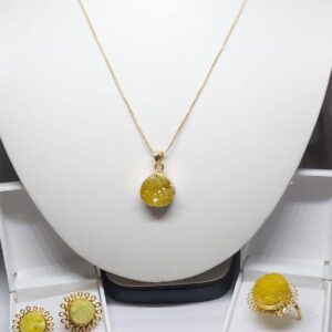Yellow Silced Agate