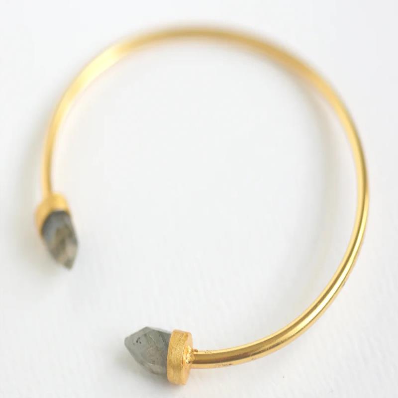 Labradorite Adjustable Bangle