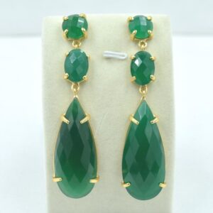 Green Onyx Earrings