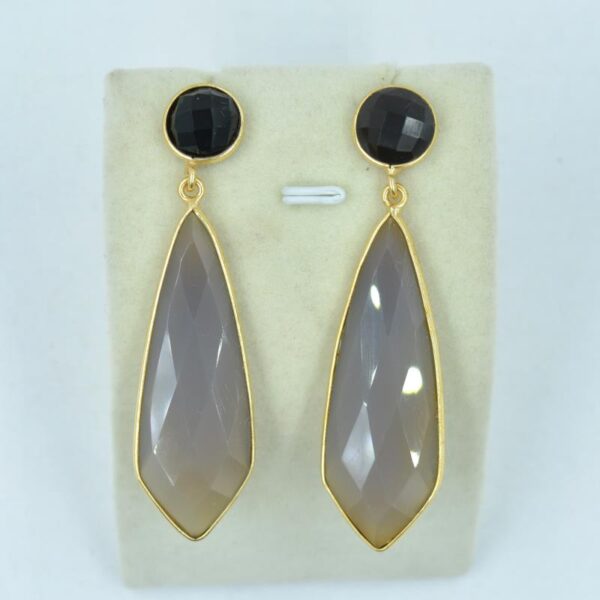 Black Onyx & Gray Chalcedony