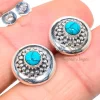 Howlite Turquoise Gemstone 925 Solid Sterling Silver Jewelry Earrings Fabulous looking 925 sterling silver gemstone ring