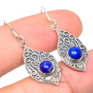 Lapis Lazuli Gemstone Handmade 925 Solid Sterling Silver Jewelry Earrings New handmade Lapis Lazuli women fashion Earrings