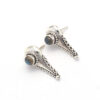 Labradorite gemstone earrings bohemian style Labradorite gemstone design dangle stud earrings for women earring