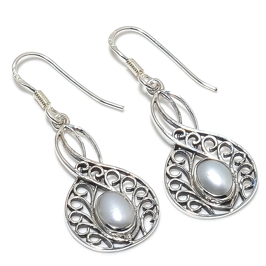 Pearl gemstone link fine earrings handmade making findings components wholesale supplier wholesale charms drop dangle
