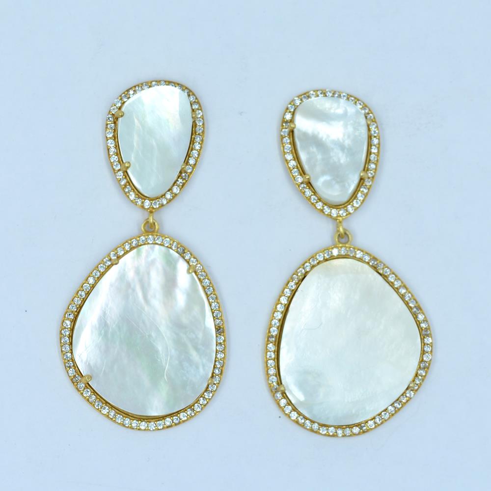 Pearl Gemstone Earrings