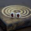 Red Garnet Studs