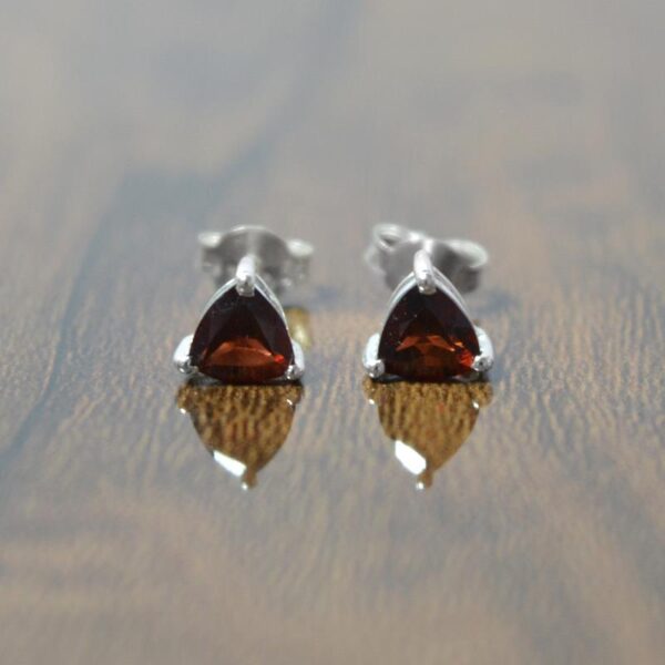 Red Garnet Studs