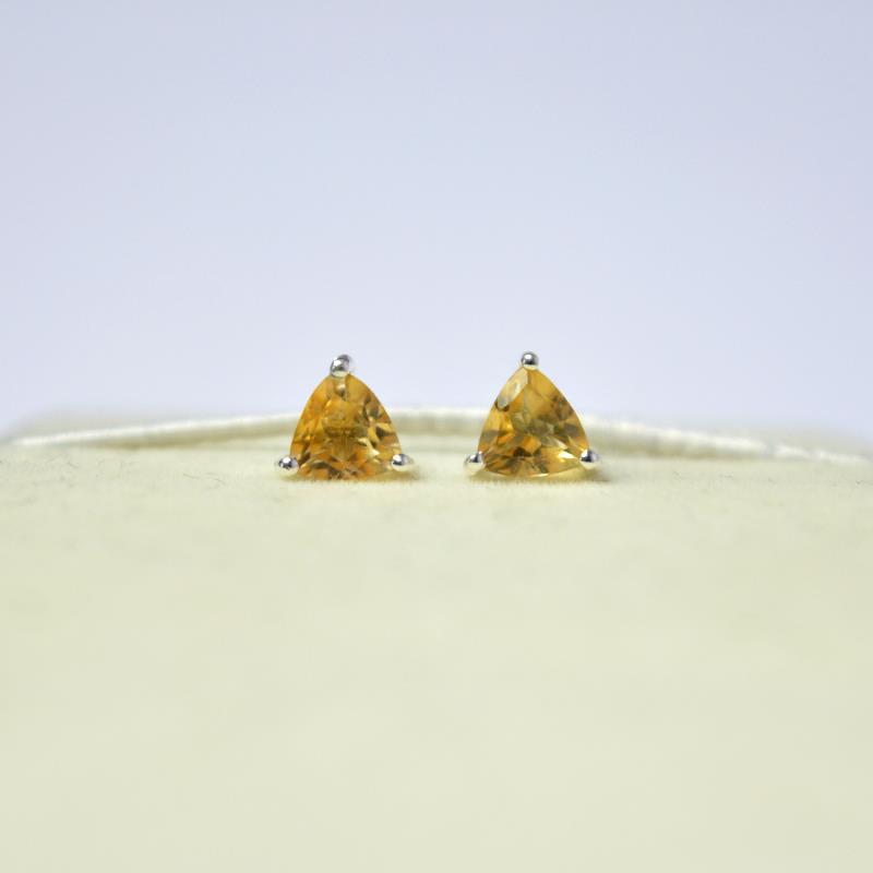 Citrine Studs Earrings