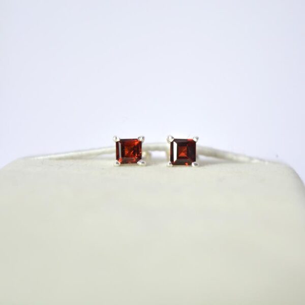 Red Garnet Studs