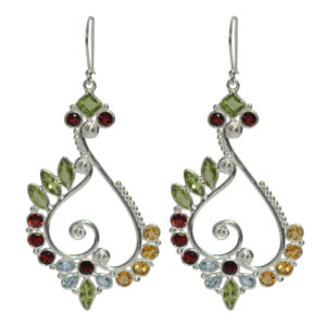 Multi Gemstone Earrings