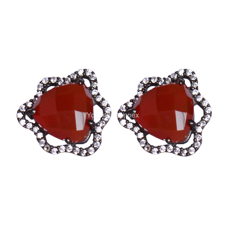 Carnelian Studs