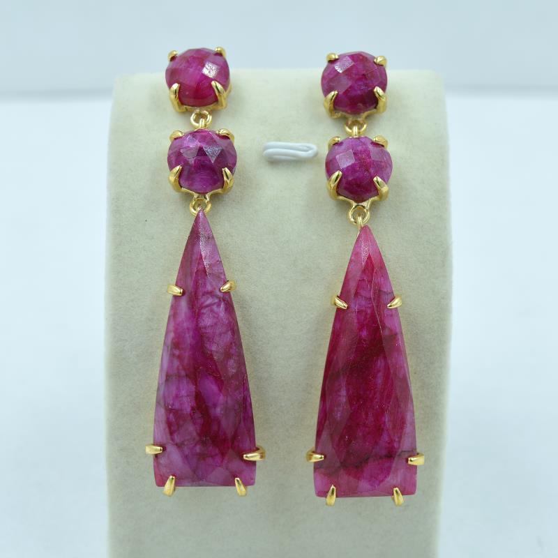 Ruby Wedding Earrings