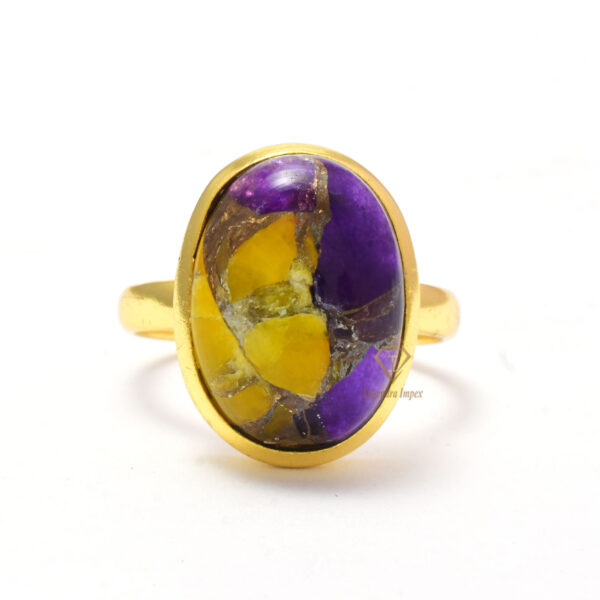 Spiny Zade Amethyst & Citrine Ring