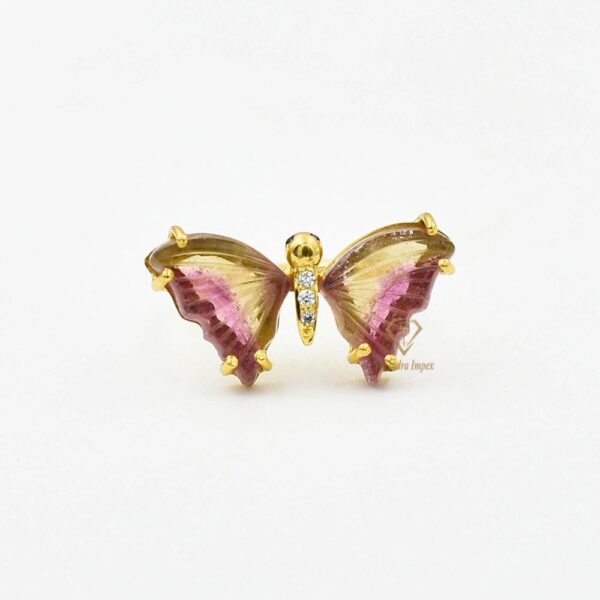 Tourmaline Butterfly ring