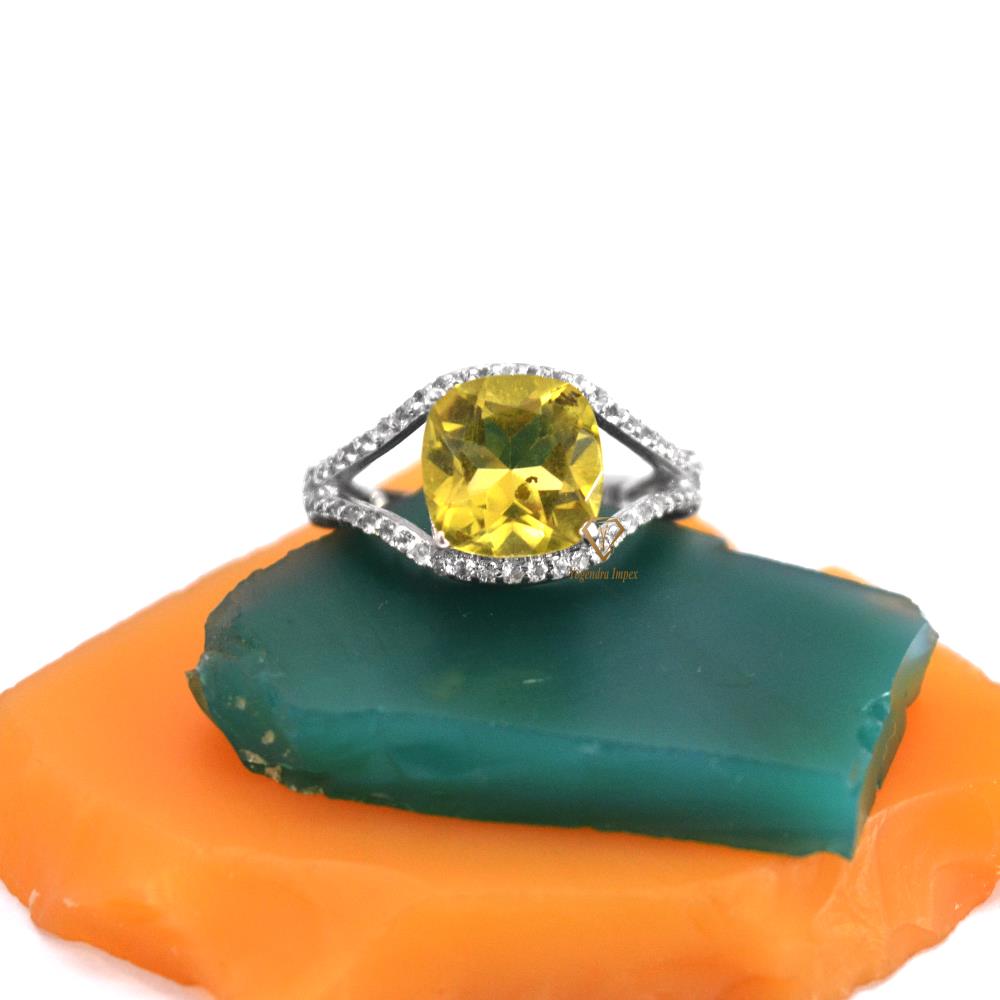 Lemon Quartz Ring