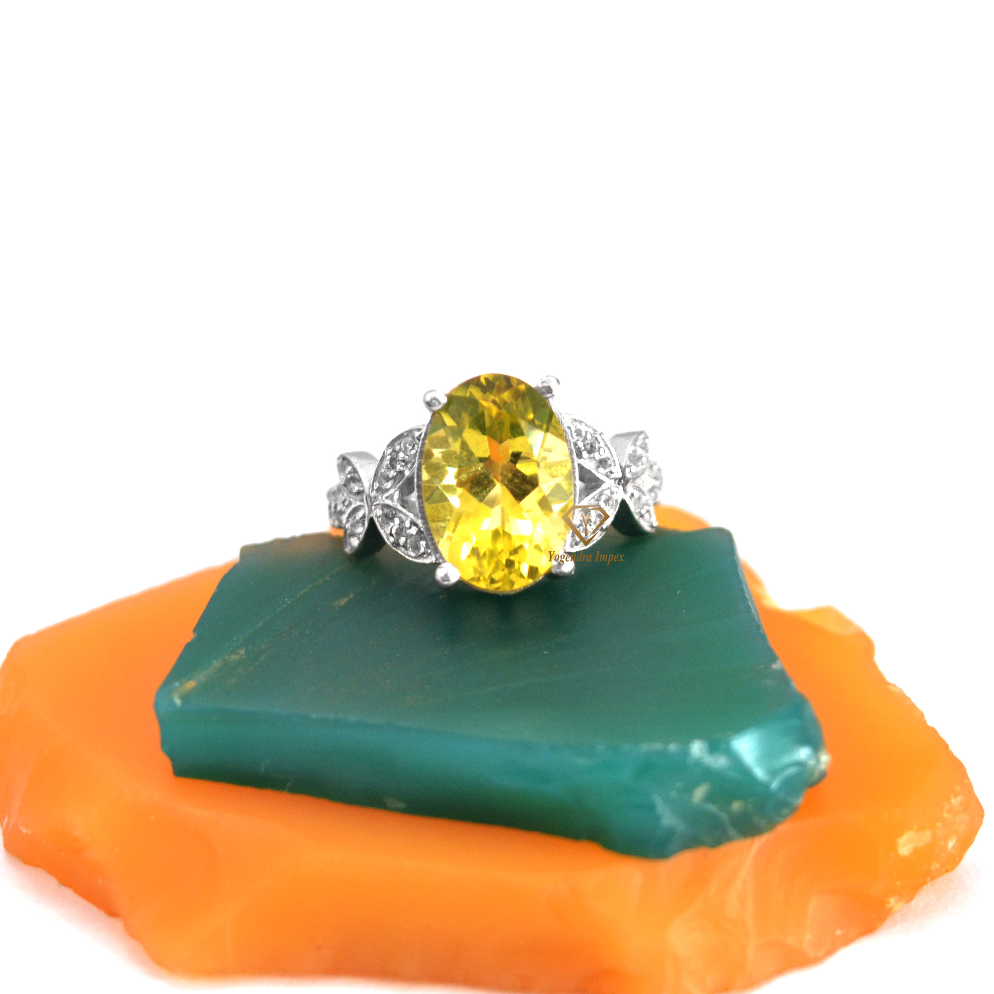 Lemon Quartz Ring