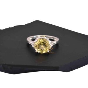 Lemon Quartz Ring