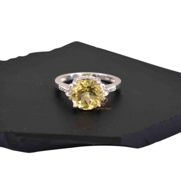 Lemon Quartz Ring