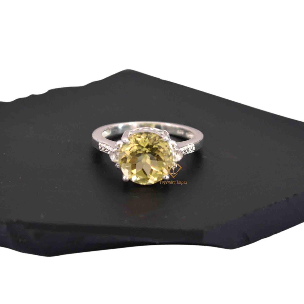 Lemon Quartz Ring