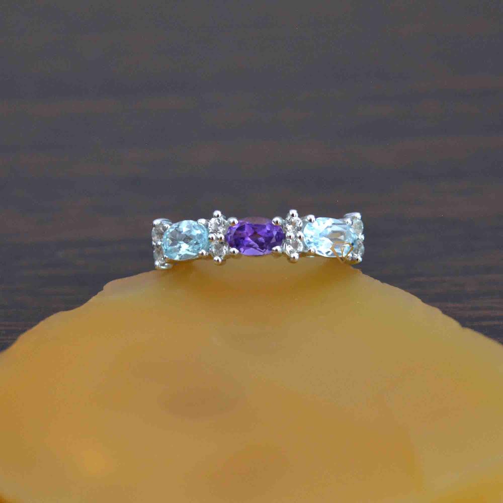 Amethyst & Blue Topaz