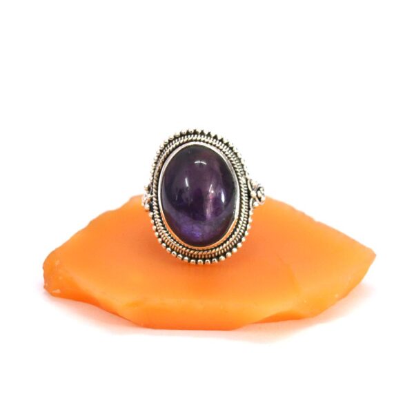 Amethyst Boho Ring