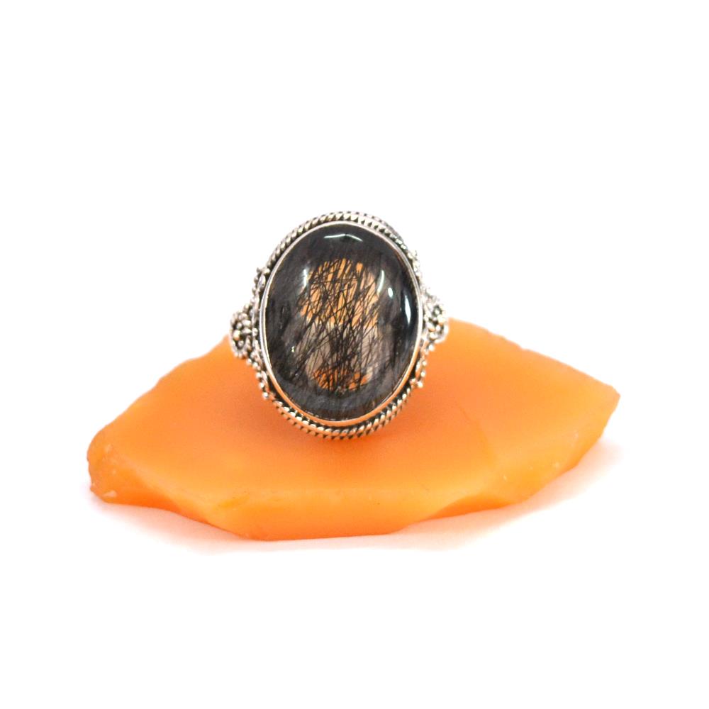 Black Rutile Cabochon