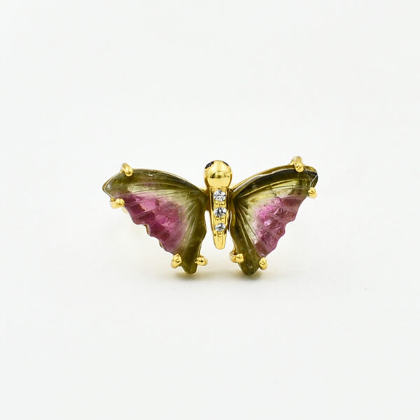 Tourmaline Butterfly ring