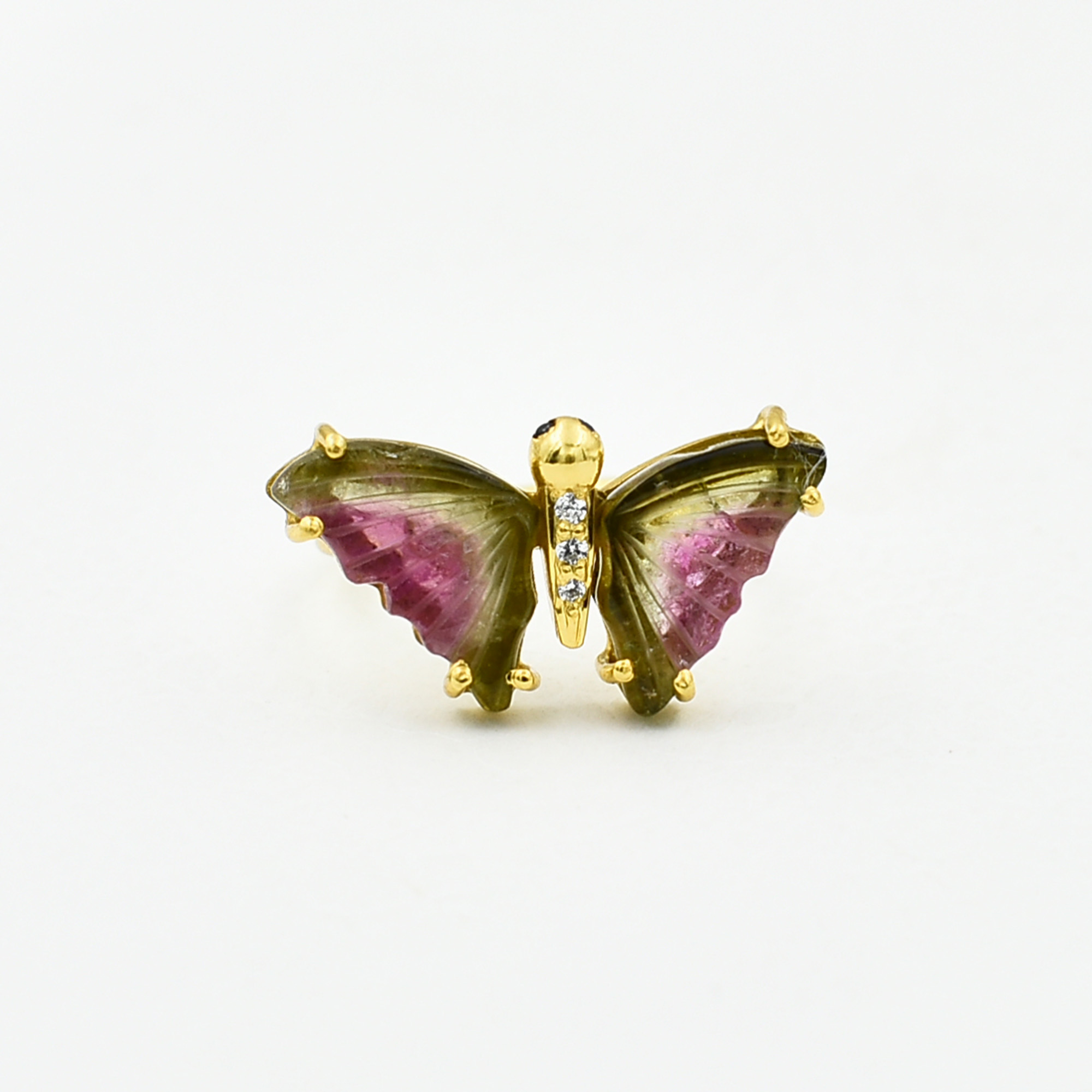 Tourmaline Butterfly ring