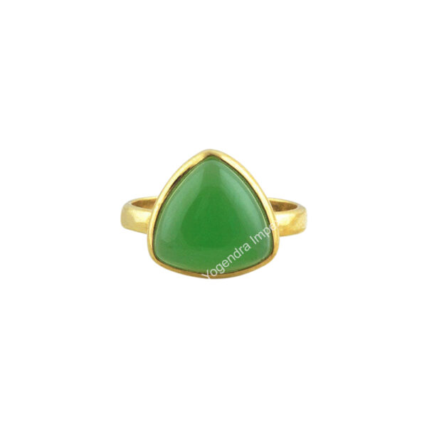 Chrysoprase Chalcedony Trillion