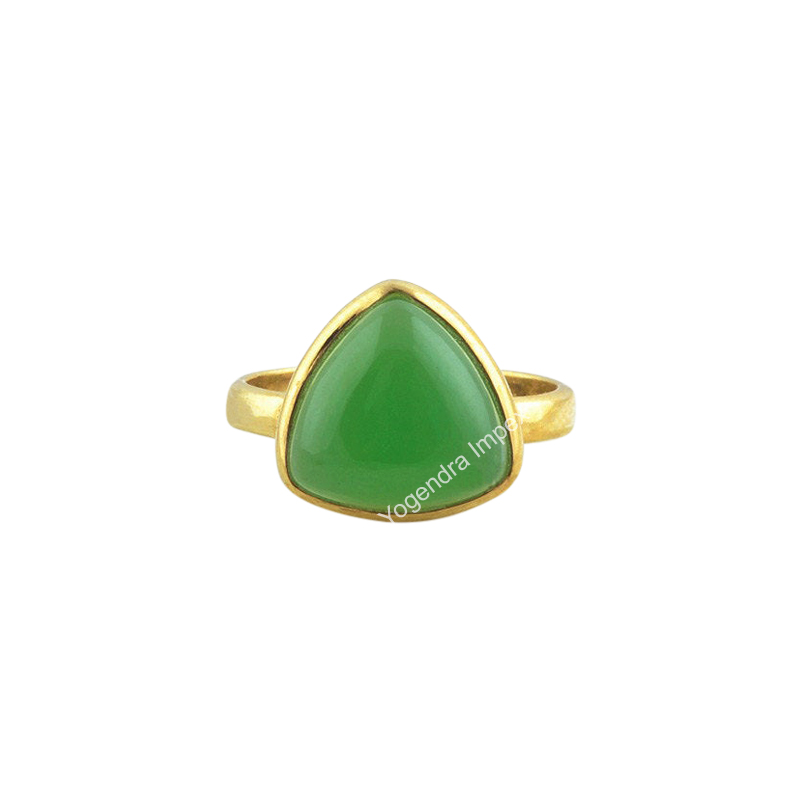 Chrysoprase Chalcedony Trillion