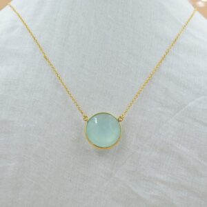 Birthstone Necklace 18″ Inch Gold Plated