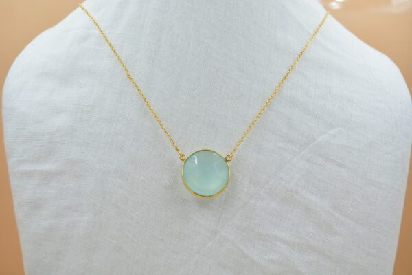 Birthstone Necklace 18″ Inch Gold Plated