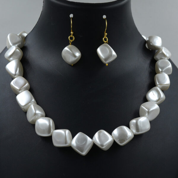 Shell Pearl Box Necklace 925 Sterling Silver