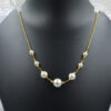 Shell Pearl Round Necklace 925 Sterling Silver