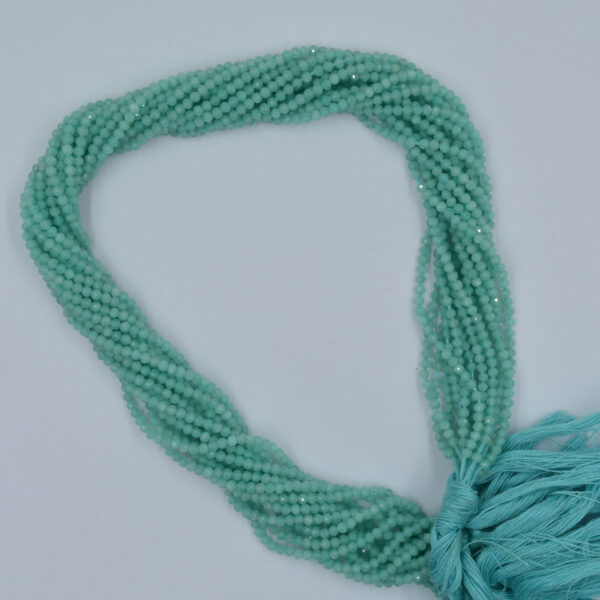 Amazonite 2&3mm Faceted Round Gemstone Beads