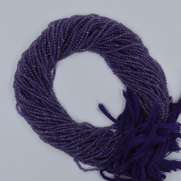 Amethyst 2&3 Faceted Round Gemstone Beads